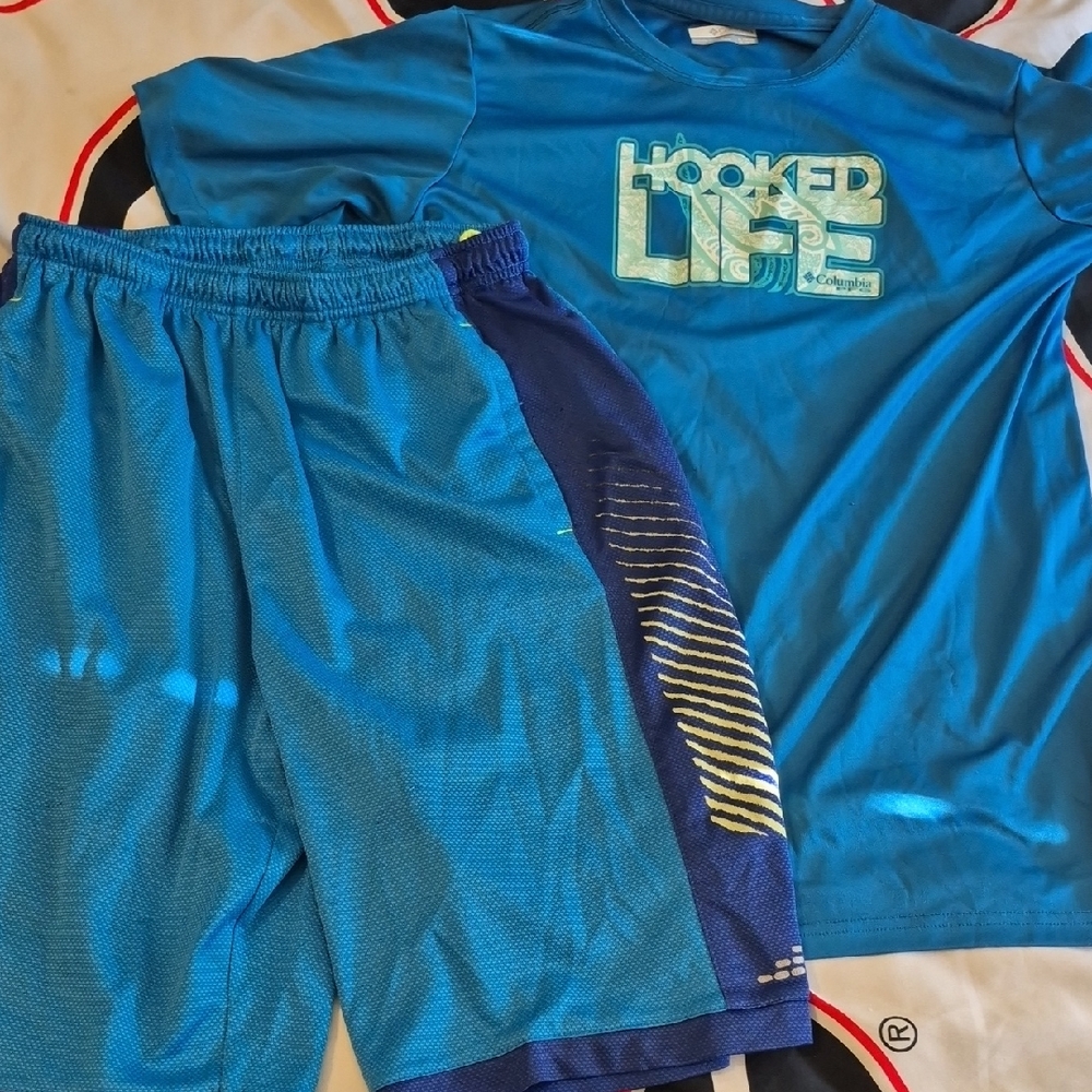 Columbia Kids Matching Set in Blue